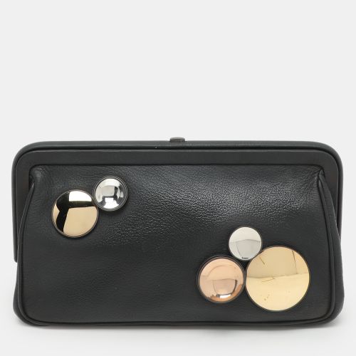 Leather Embellished Clutch - Bottega Veneta - Modalova