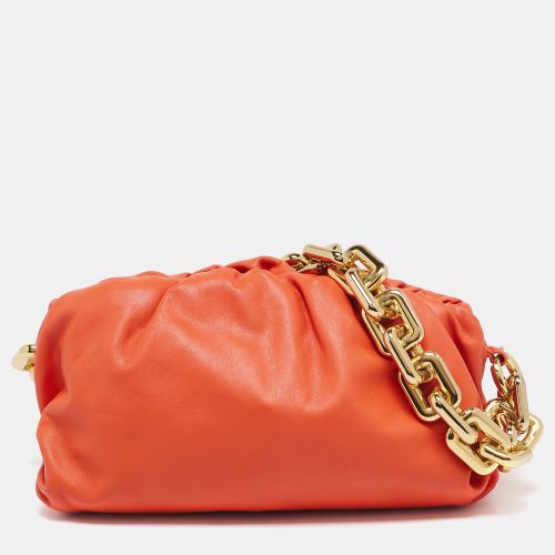 Bottega Veneta Orange Leather The Chain Pouch Bag - Bottega Veneta - Modalova