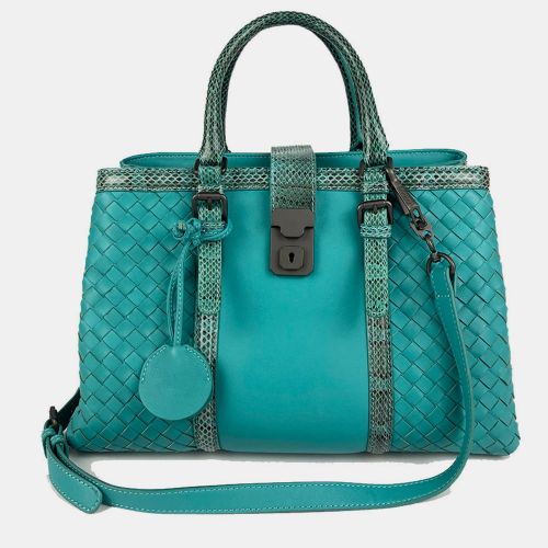 Teal Nappa Ayers Small Roma Bag - Bottega Veneta - Modalova