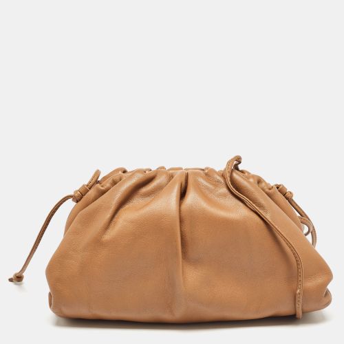 Bottega Veneta Brown Leather Mini The Pouch Clutch Bag - Bottega Veneta - Modalova