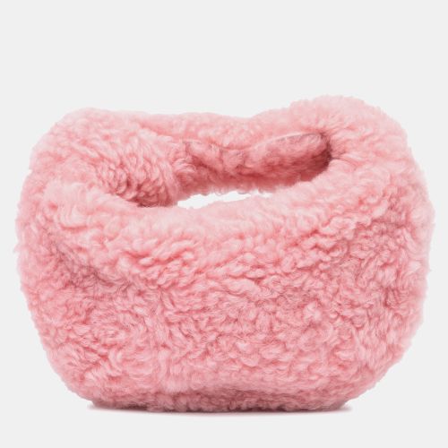 Bottega Veneta Pink Mini Shearling Jodie Bag - Bottega Veneta - Modalova