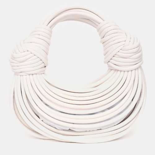 Bottega Veneta White Double Knot Leather Top Handle - Bottega Veneta - Modalova