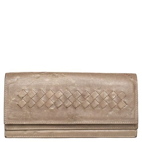 Bottega Veneta Beige Intrecciato leather Bifold Wallet - Bottega Veneta - Modalova