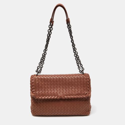 Bottega Veneta Brown Intrecciato Leather Olimpia Shoulder Bag - Bottega Veneta - Modalova