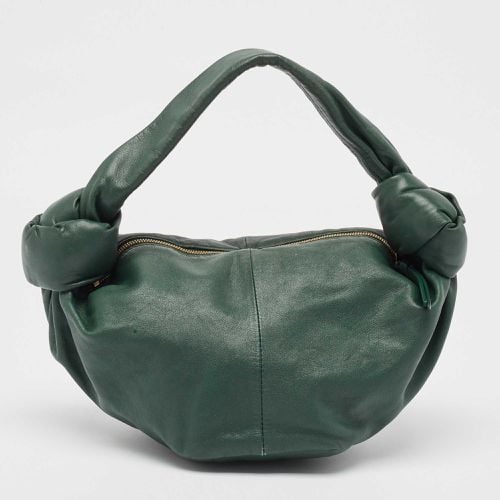 Bottega Veneta Dark Green Leather Double Knot Bag - Bottega Veneta - Modalova