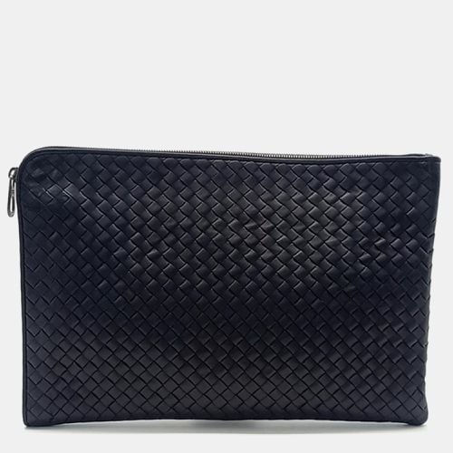 Bottega Veneta Black Leather Mesh Clutch Bag - Bottega Veneta - Modalova