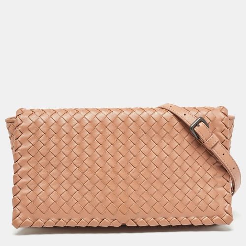 Bottega Veneta Beige Intrecciato Leather Olimpia Flap Shoulder Bag - Bottega Veneta - Modalova