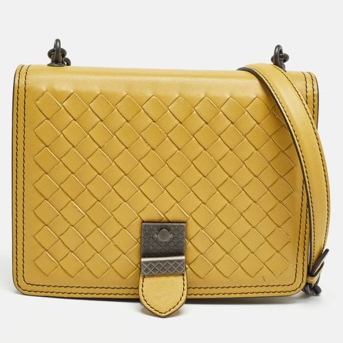 Bottega Veneta Light Yellow Intrecciato Leather Mini Runway Shoulder Bag - Bottega Veneta - Modalova