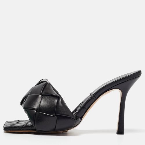 Bottega Veneta Black intrecciato Leather Lido Slide Sandals Size 40 - Bottega Veneta - Modalova