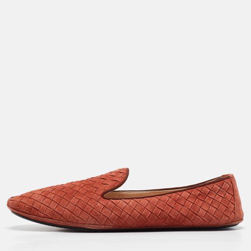 Bottega Veneta Orange Intrecciato Suede Smoking Slippers Size 40 - Bottega Veneta - Modalova