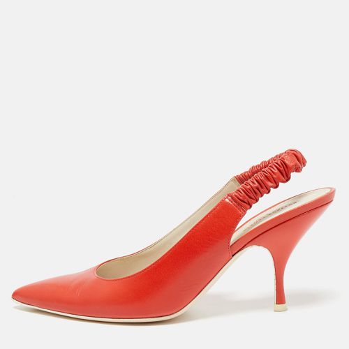 Bottega Veneta Orange Leather Pointed Toe Slingback Pumps Size 39 - Bottega Veneta - Modalova