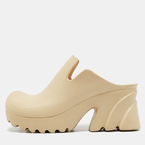 Bottega Veneta Beige Rubber Flash Mules Size 39 - Bottega Veneta - Modalova