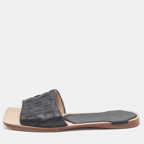 Bottega Veneta Black Quilted Leather Lido Flat Slides Size 36 - Bottega Veneta - Modalova