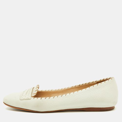 Bottega Veneta White Leather Ballet Flats Size 36 - Bottega Veneta - Modalova