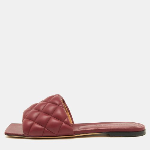 Leather Lido Flat Slide Sandals Size 39 - Bottega Veneta - Modalova