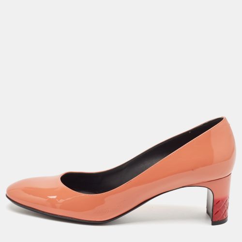 Bottega Veneta Coral Orange Patent Leather Round Toe Pumps Size 38.5 - Bottega Veneta - Modalova