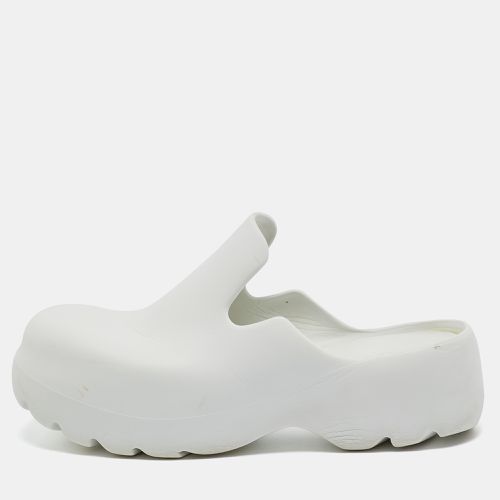 Bottega Veneta White Rubber Mule Sandals Size 43 - Bottega Veneta - Modalova