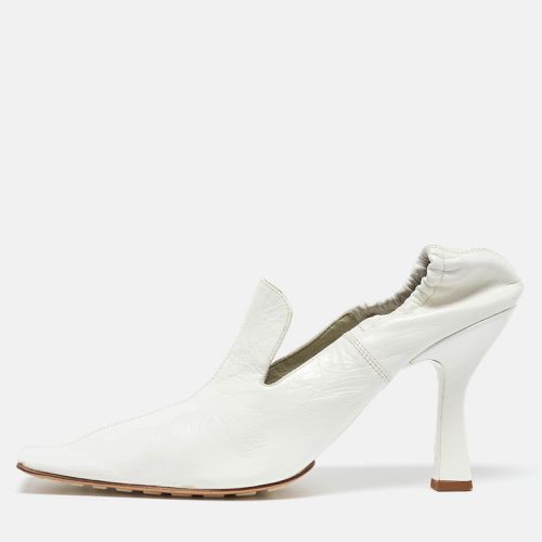 Bottega Veneta White Leather Square Toe Pumps Size 38 - Bottega Veneta - Modalova