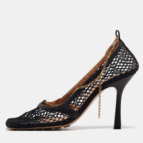 Bottega Veneta Black Mesh Chain Detail Stretch Pumps Size 38 - Bottega Veneta - Modalova