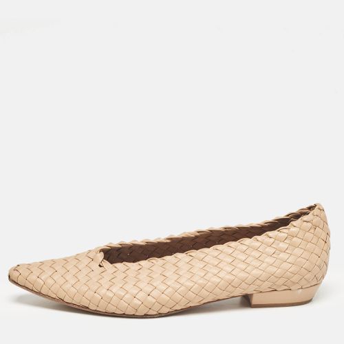 Bottega Veneta Beige Intrecciato Leather Flats Size 40 - Bottega Veneta - Modalova