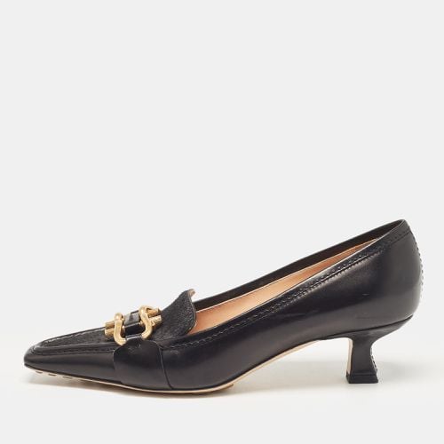 Bottega Veneta Black Leather and Calf Hair Madame Pumps Size 37 - Bottega Veneta - Modalova