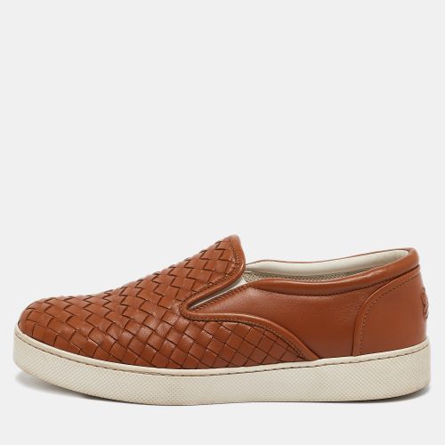 Bottega Veneta Tan Intrecciato Leather Dodger Slip On Sneakers Size 40 - Bottega Veneta - Modalova