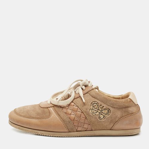 Bottega Veneta Two Tone Suede and Leather Butterfly Sneakers Size 37 - Bottega Veneta - Modalova