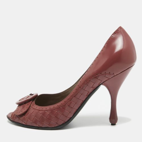 Bottega Veneta Pink Leather Buckle Detail Pumps Size 41 - Bottega Veneta - Modalova