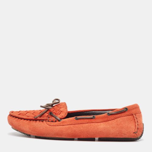 Bottega Veneta Orange Suede Bow Slip On Loafers Size 36 - Bottega Veneta - Modalova