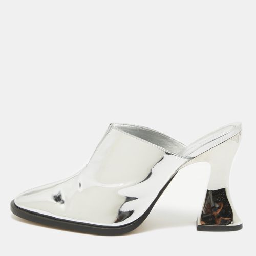 Bottega Veneta Silver Leather Cha-Cha Mules Size 39 - Bottega Veneta - Modalova