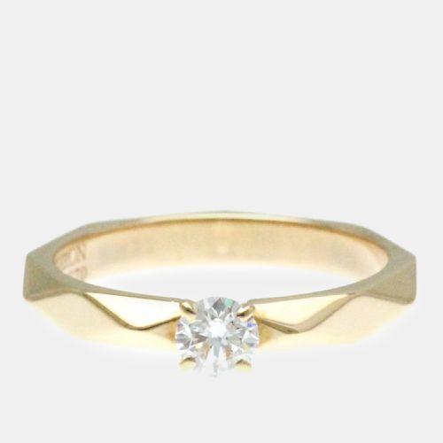 Boucheron 18K Pink Gold Diamond Facette Ring EU 51 - Boucheron - Modalova