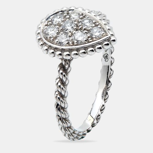 Boucheron Serpent Boheme Diamonds 18k White Gold S Motif Ring Size 51 - Boucheron - Modalova