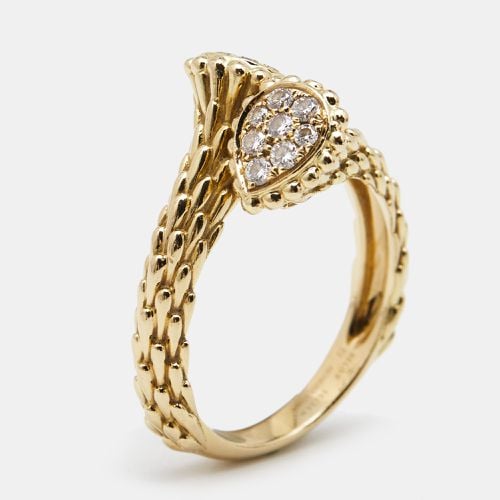 Boucheron Serpent Boheme Toi et Moi XS Motif Diamond 18k Yellow Gold Ring Size 53 - Boucheron - Modalova