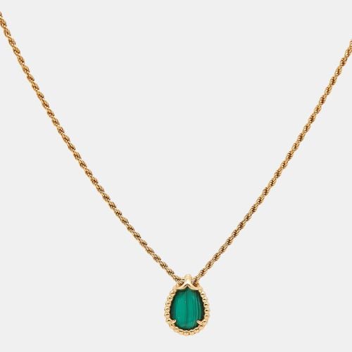 Boucheron Serpent Boheme Malachite 18k Yellow Gold S Motif Necklace - Boucheron - Modalova