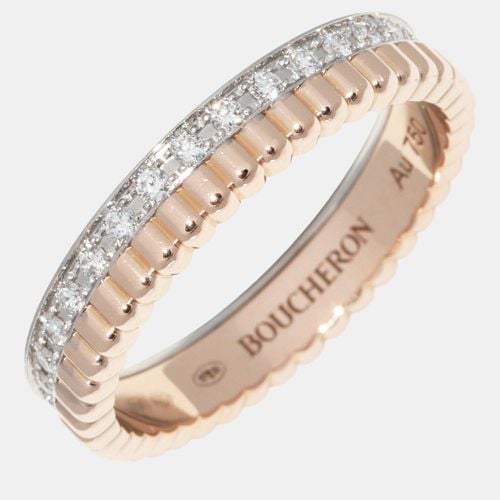 Boucheron 18K Rose Gold and Diamond Quatre Radiant Band Ring EU 49 - Boucheron - Modalova