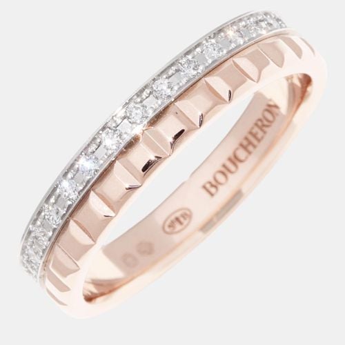 Bvlgari 18K White Gold Pink Gold Diamond Radiant Quatre Ring Metal - Boucheron - Modalova