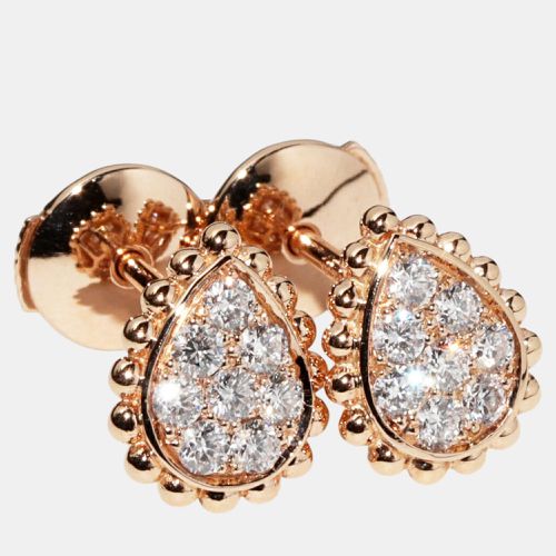 Boucheron 18K Rose Gold and Diamond Serpent Boheme Stud Earrings - Boucheron - Modalova