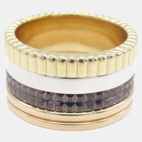 Boucheron 18k Yellow,White, Pink Gold Brown PVD Quatre Classic Large Ring EU 51 - Boucheron - Modalova