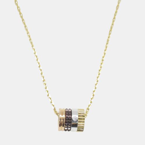 Boucheron Quatre Classic Small Diamond Necklace 18k Gold Clear Metal - Boucheron - Modalova