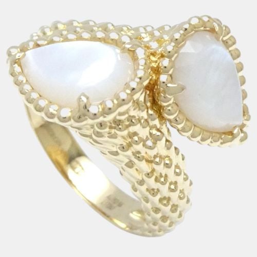 K Gold Mother Of Pearl Serpent Boheme Ring EU 55.5 - Boucheron - Modalova