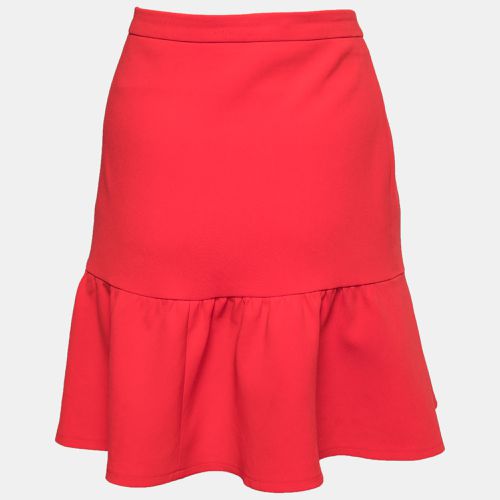 Boutique Moschino Red Crepe Flared Hem Skirt M - Boutique Moschino - Modalova