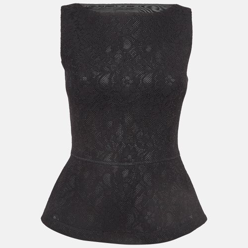 Boutique Moschino Black Lace Peplum Top S - Boutique Moschino - Modalova