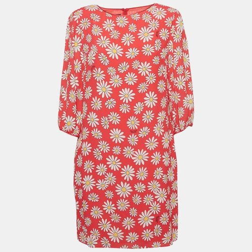 Boutique Moschino Pink Daisy Print Georgette Mini Dress M - Boutique Moschino - Modalova