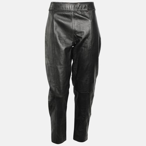 Boutique Moschino Black Leather Trouser M - Boutique Moschino - Modalova