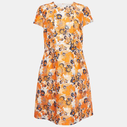 Boss By Hugo Boss Orange Floral Print Silk Mini Dress M - Boss By Hugo Boss - Modalova