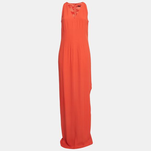 Boss By Hugo Boss Orange Crepe Sleeveless Maxi Dress M - Boss By Hugo Boss - Modalova