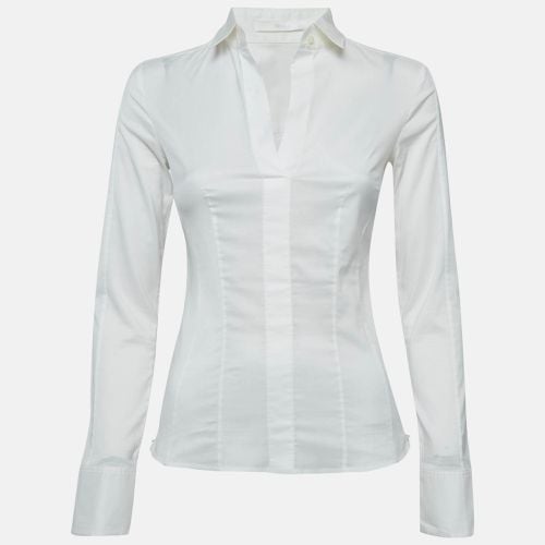 Boss By Hugo Boss White Cotton Blend Fitted Shirt XS - Boss By Hugo Boss - Modalova