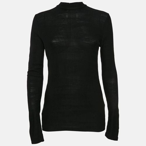 Boss By Hugo Boss Black Patterned Jersey Full Sleeve Sweater S - Boss By Hugo Boss - Modalova