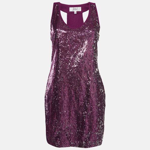 Sequin Crepe Sleeveless Mini Dress S - Badgley Mischka - Modalova