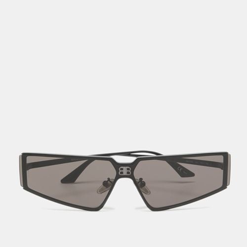 Balenciaga Black/Grey BB0192S Geometric Sunglasses - Balenciaga - Modalova